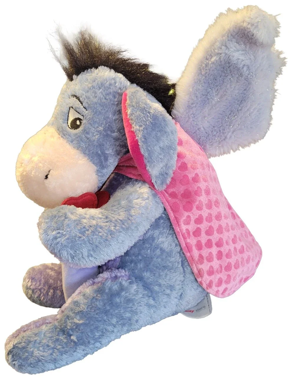 Disney Store Eeyore Cupid Plush Valentine's Day With Bow & Arrows Heart Cape 12